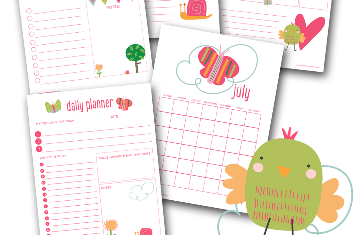 🌸 💌 Cute Summer Planner Pages | Free Printables | dream life manifestation