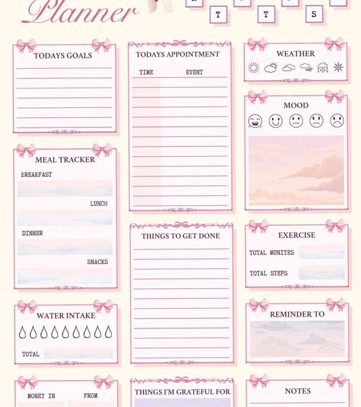 Daily Planner for Digital Design & Creative Organization — 📍 🖌️ dream life manifestation