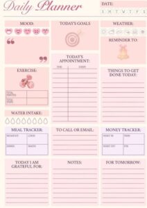 Daily Planner — Self Care | Digital Design & Creative Assets | Productivity Secret — 📝 📊 stay inspired all year long