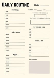 📁 🖇️ Daily Routine Bullet Journal for Productivity Tracking | dream life manifestation