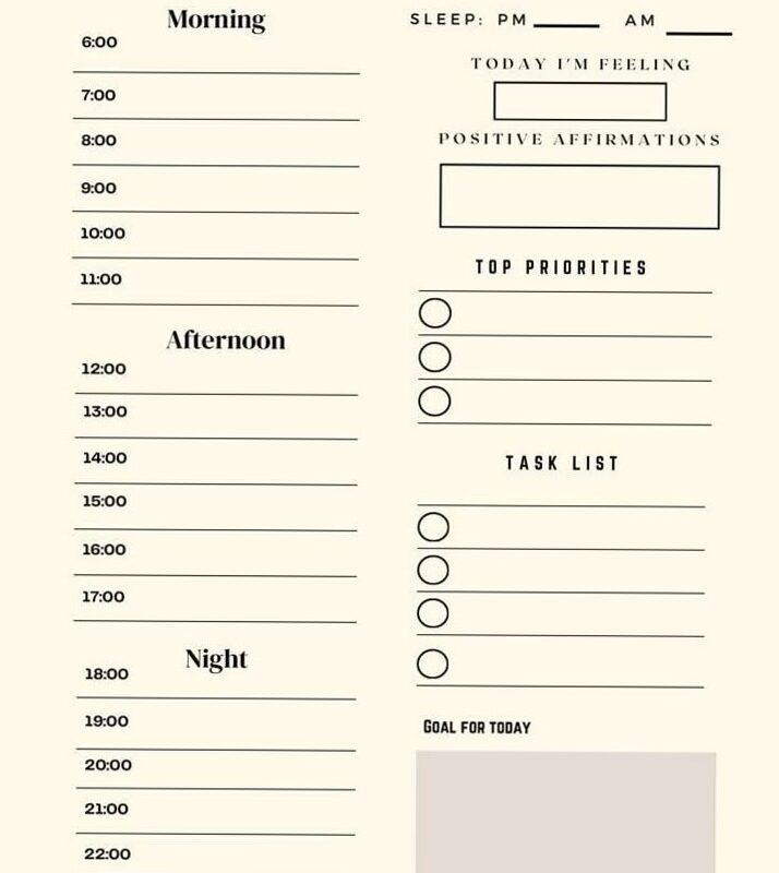 📁 🖇️ Daily Routine Bullet Journal for Productivity Tracking | dream life manifestation