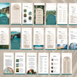 Digital Bail Travel Itinerary Template for Mobile Phone — 🍰 🥂 essential planning guide
