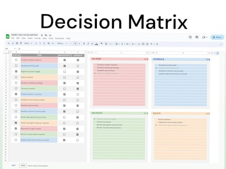 🖌️ 📍 Digital Calendar Planner in Google Sheets | dream life manifestation