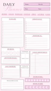 Digital Daily Planner — Creative Design Asset — 🌿 ☁️ dream life manifestation