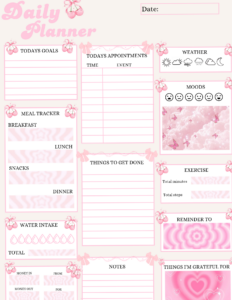 Digital Daily Planner for Creative Productivity — 📌 📝 dream life manifestation