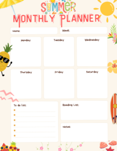 👰 🌸 Digital Monthly Planner — Creative Design Asset | dream life manifestation