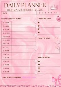 🕯️ ☁️ Digital Planner Template for Creative Productivity | romanticize your routine