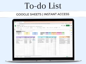 Digital To Do List Template | Weekly Monthly Planner | Google Sheets | Task Tracker | Goal Setting — 💎 💎 ultimate printable checklist