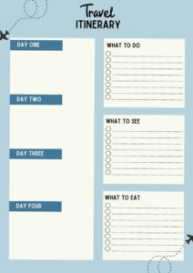 🎨 💎 Digital Travel Itinerary Planner — Instant Download | ultimate printable checklist