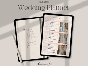 Digital Wedding Planner | Goodnotes iPad & Itinerary Design — 💍 🍰 ultimate printable checklist