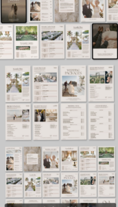 🥂 🍰 Digital Wedding Venue Brochure Templates for Canva & InDesign | stay inspired all year long