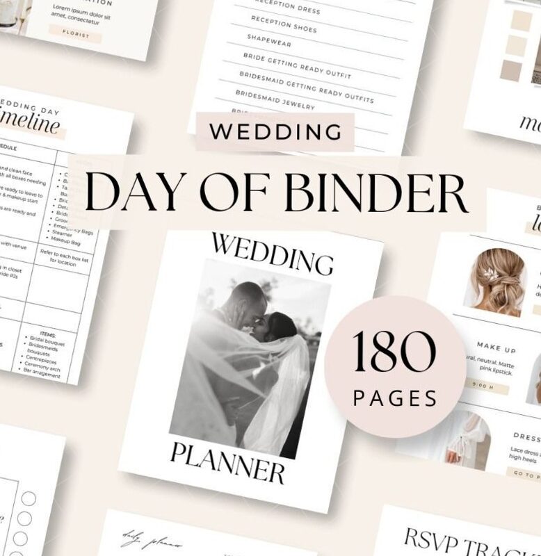 📅 🖇️ DIY Wedding Planner Binder Checklist & Timeline | ultimate printable checklist