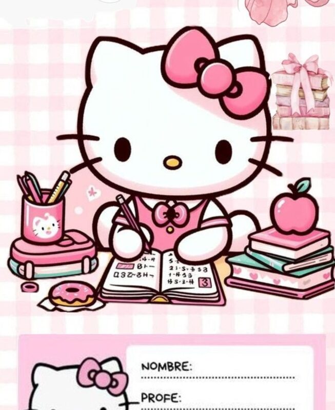 🤍 ☁️ dream life manifestation: Adorable Hello Kitty Digital Planner Assets