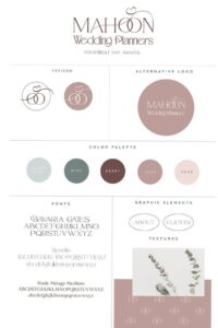 🪄 📍 dream life manifestation: Brand Style Board for Mahoon Wedding Planners & Logo Design by Coast Creation