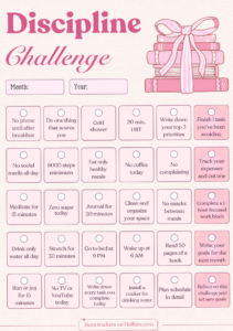 🎨 🪄 dream life manifestation: Discipline Challenge | Build Better Habits, Productivity, and Focus