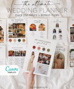 👰 💌 dream life manifestation: Elegant Boho Wedding Planner Bundle: 200+ Printable Pages & Digital Templates