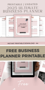 💌 💌 dream life manifestation: Free Business Planner Printable for Success