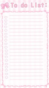 🥂 🌸 dream life manifestation: Kawaii F2U To-Do List Template for Digital Planners