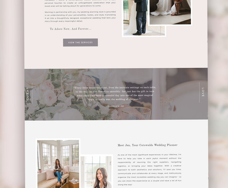 🎀 🤍 dream life manifestation: Luxury Wedding Planner Rebrand | Jennifer Louise Weddings