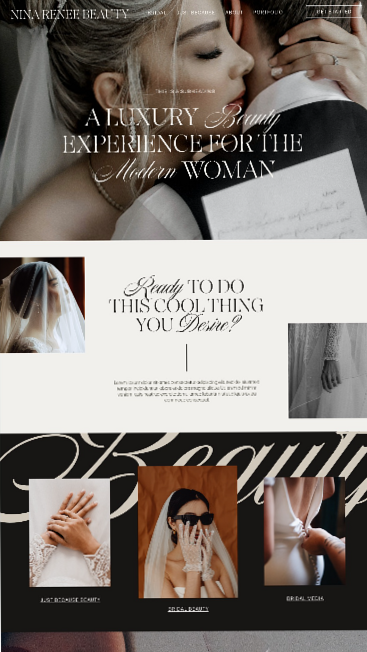 🕯️ 🎀 dream life manifestation: Moody Luxury Web Design for Wedding Pros | Custom Squarespace Sites