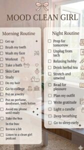 👰 🍰 dream life manifestation: Morning & Night Routine Planner | Digital Assets