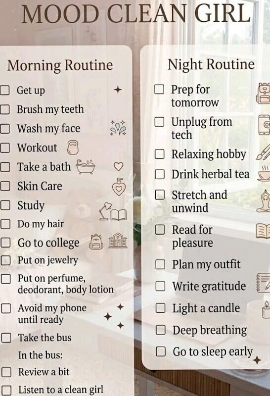👰 🍰 dream life manifestation: Morning & Night Routine Planner | Digital Assets