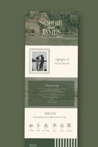 ✨ ☁️ dream life manifestation: Old Money European Summer Wedding Website Template