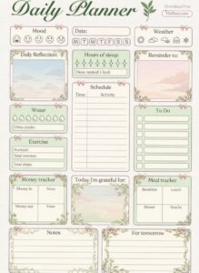 👰 🌸 dream life manifestation: Organize Your Day with This Beautiful Digital Planner