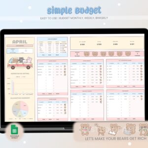 🍰 🍰 dream life manifestation: Organize Your Finances with a Simple Google Sheets Budget Planner