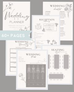 ☁️ ☁️ dream life manifestation: Plan Your Perfect Wedding with This Elegant Planner Printable
