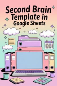 ☁️ ✨ dream life manifestation: Second Brain Template Google Sheets | Digital Planners & Creative Tools