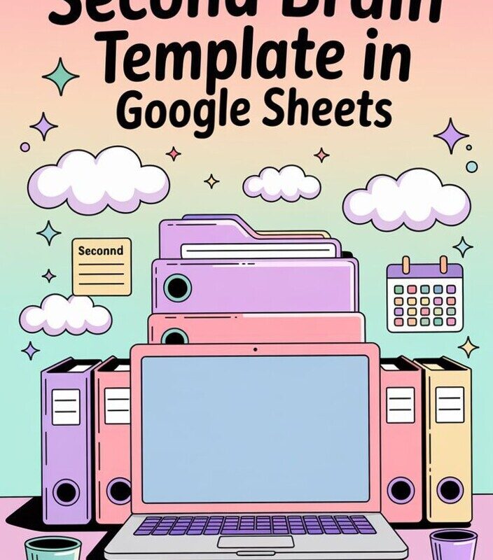 ☁️ ✨ dream life manifestation: Second Brain Template Google Sheets | Digital Planners & Creative Tools