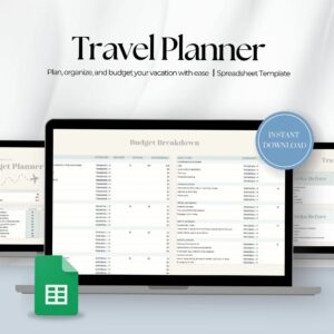 💍 💌 dream life manifestation: The Ultimate Travel Planner: Editable Google Sheets for Seamless Vacations