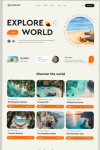 🖇️ 📊 dream life manifestation: Travel Agency Website UI UX Design | Digital Design & Creative Assets for Planners