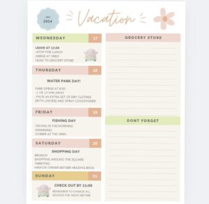 👰 👰 dream life manifestation: Vacation Planner — Digital Design & Creative Assets