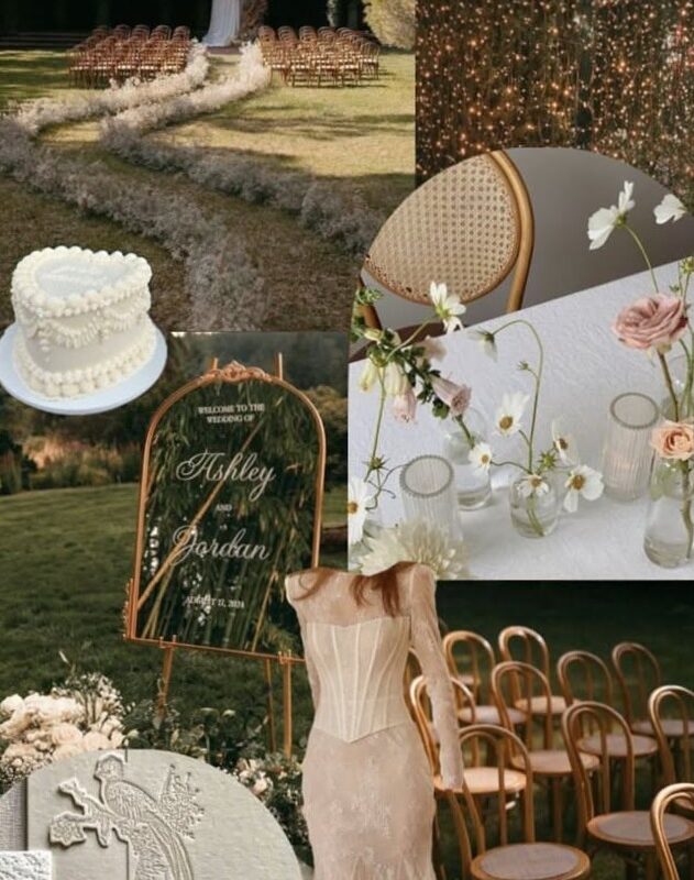 🕯️ 🎀 dream life manifestation: Vintage Wedding Mood Board | Digital Design Inspiration