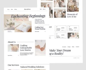 🌈 🌈 dream life manifestation: Wedding Planner Landing Page Design Ideas