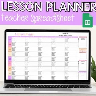 Editable Digital Weekly Planner for Teachers | Google Sheets — 🥂 🥂 stay inspired all year long