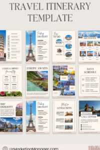 📅 📊 Editable Travel Itinerary Template for Trip Planning | essential planning guide