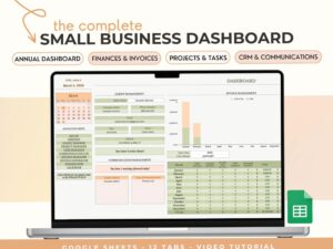 Efficient Small Business Management with Google Sheets Template for Freelancers & Startups — 🪄 💎 secret to staying productive