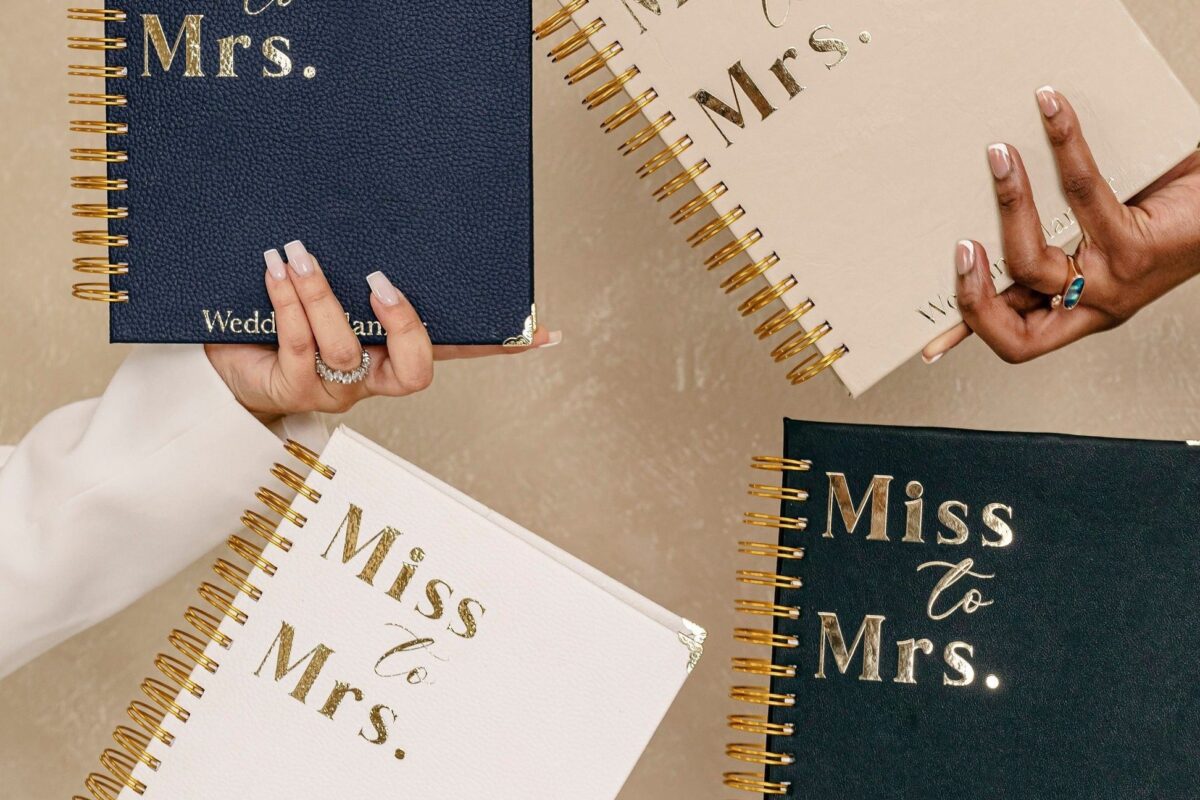 🤍 ☁️ Elegant Luxury Wedding Planner in Personalized Leather | secret to staying productive