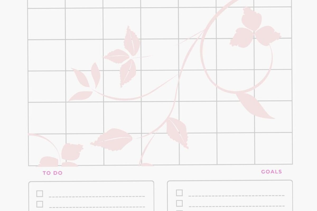 Elegant Pink Floral Monthly Planner — Printable PDF for Organized Months — ✨ 🌿 secret to staying productive
