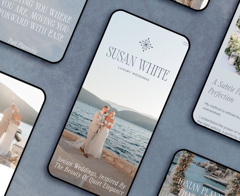 🍰 💍 Elegant Rebrand for Destination Wedding Specialists | romanticize your routine