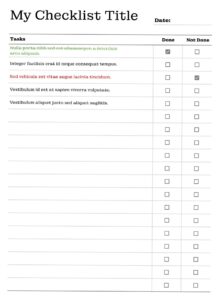☁️ ✨ essential planning guide: Excel Checklist Free Google Sheets & Excel Template