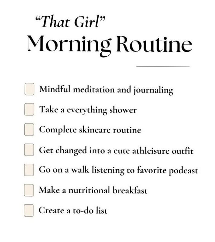 🕯️ 🌿 essential planning guide: That Girl Morning Routine Checklist