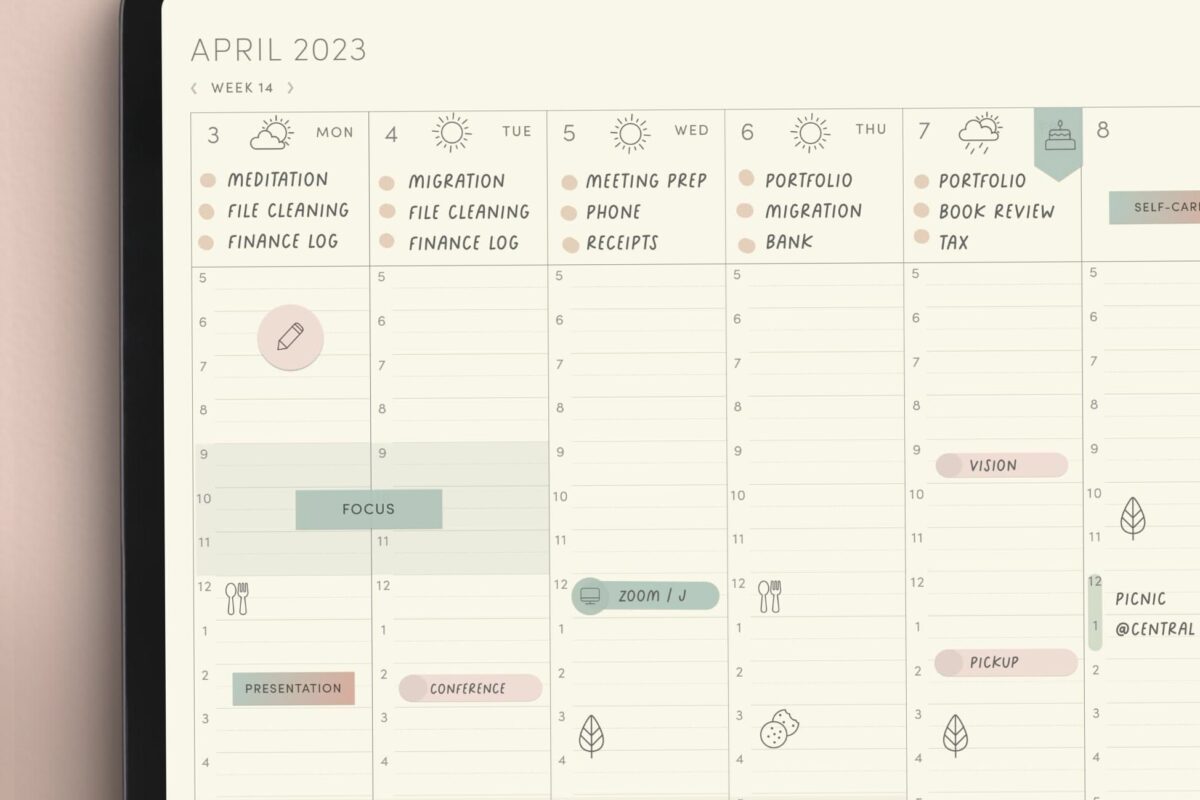 Essential Weekly Scheduler 2025 | Hourly Digital Templates for Productive Planning — 📅 📊 dream life manifestation