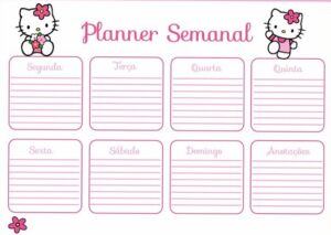 Etiqueta escolar Hello Kitty grátis para imprimir — 🌿 ✨ romanticize your routine