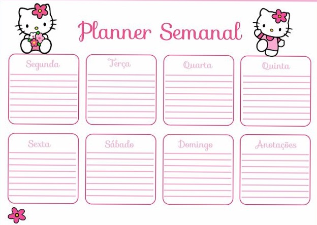 Etiqueta escolar Hello Kitty grátis para imprimir — 🌿 ✨ romanticize your routine