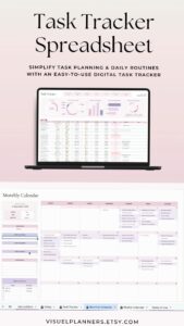 📝 🖇️ Excel & Google Sheets Task Planner for Learning Goals | stay inspired all year long