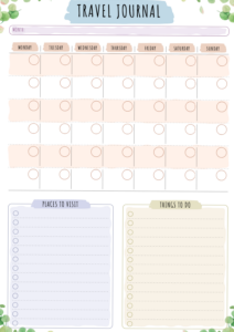 Floral Travel Planner Design | Digital Planner | Creative Travel Templates — ✨ 🎀 secret to staying productive